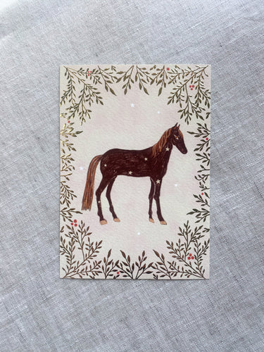 Set of 4 Horse cards