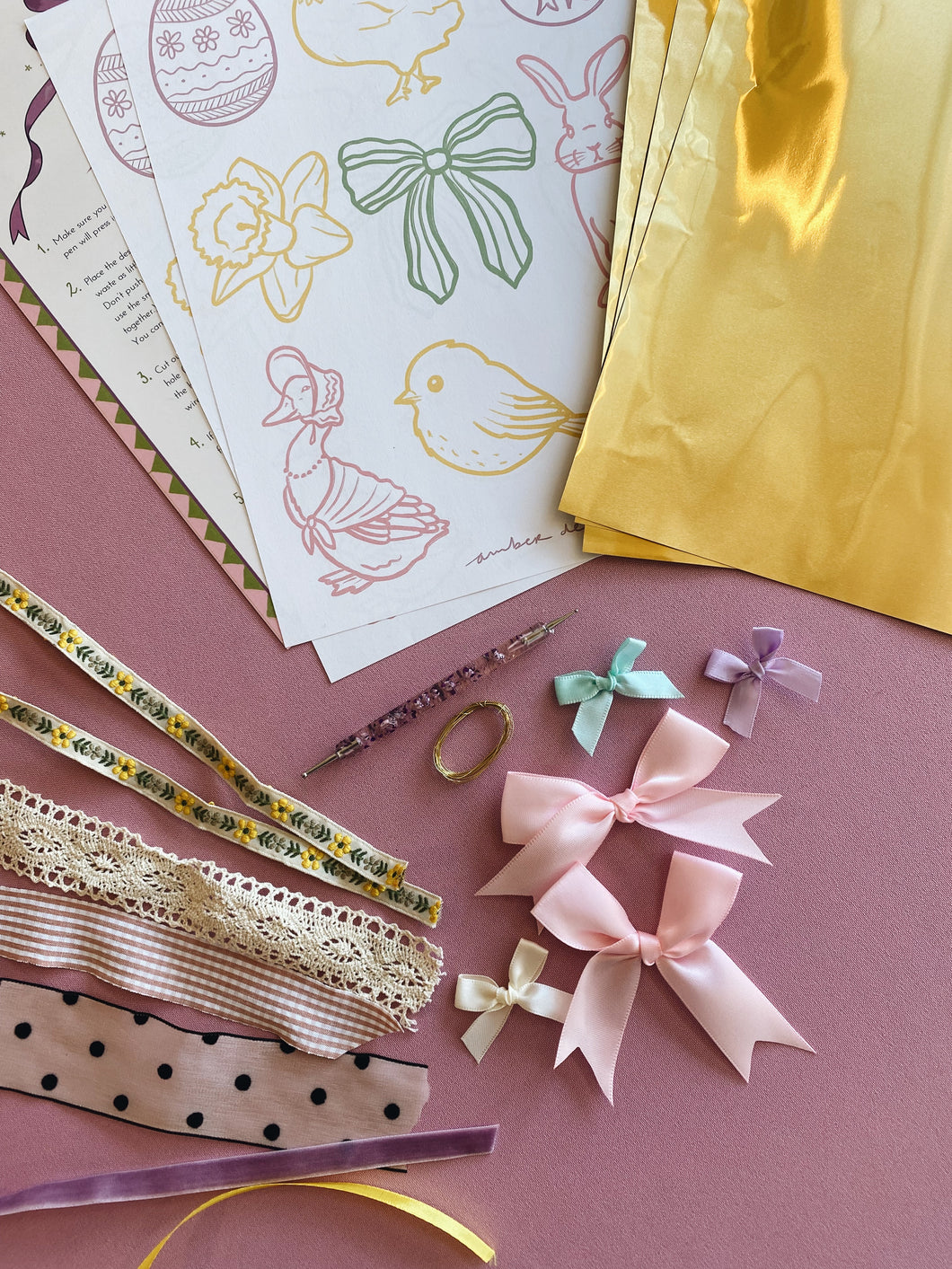DIY kit Easter ornaments