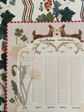 Load image into Gallery viewer, Birthday Calendar A3