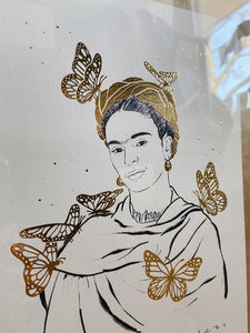 Frida Print A4 or A5 (with or without frame)