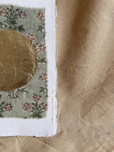 Vintage Moon on Cotton paper (with or without frame) - Green