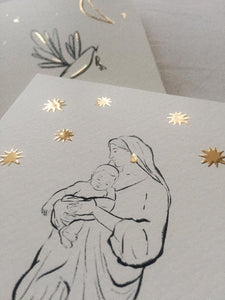Single Christmas Card Holy Mary