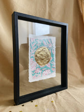 Load image into Gallery viewer, Vintage Moon on Cotton paper (with or without frame) - Turquoise/Pink