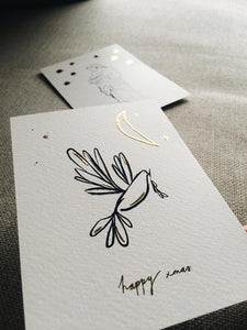 Set of 4 Christmas Cards - Pigeon