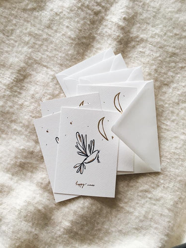 Set of 4 Christmas Cards - Pigeon