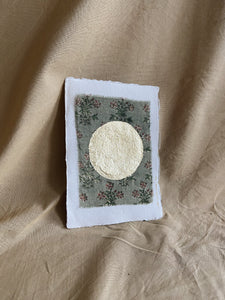 Vintage Moon on Cotton paper (with or without frame) - Green