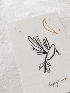 Set of 4 Christmas Cards - Pigeon