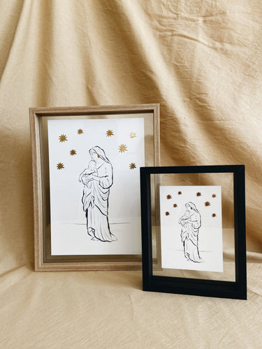 Holy Mary A4 or A6 Card (with or without frame)