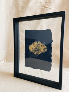 Medium Golden Ginkgo A5 imprint (with or without frame)