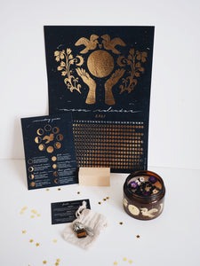 Moon Calendar - Full Moon Package with Cozy Candle