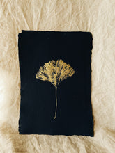 Load image into Gallery viewer, Large Golden Ginkgo A4 imprint (with or without frame)