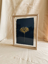 Load image into Gallery viewer, Large Golden Ginkgo A4 imprint (with or without frame)