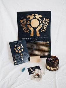Moon Calendar - Full Moon Package with Cozy Candle