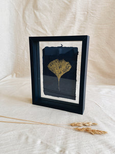 Small Golden Ginkgo A6 imprint (with or without frame)