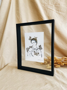 Frida Print A4 or A5 (with or without frame)