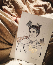 Load image into Gallery viewer, Frida Print A4 or A5 (with or without frame)