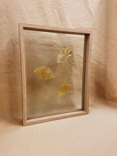 Load image into Gallery viewer, Golden Ginkgo Family in big floating frame