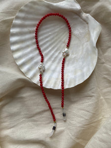 Red Coral and Pearl Cord