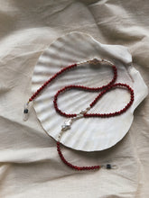 Load image into Gallery viewer, Red Coral and Pearl Cord