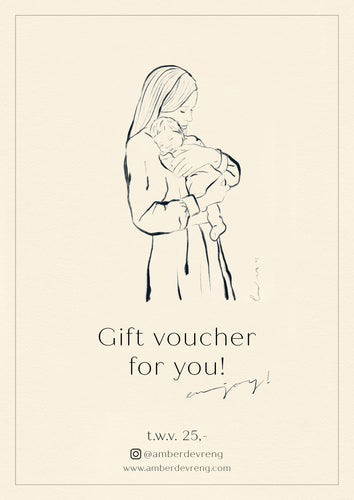 Giftvoucher options start from 25,-