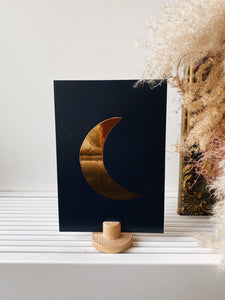 Moon card - Navy