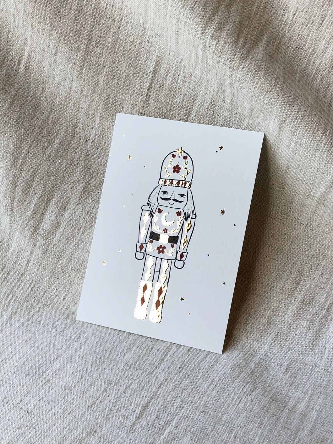 Single Christmas card Nutcracker