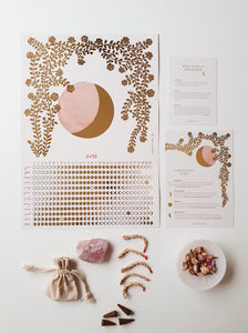 Moon calendar - Rose package