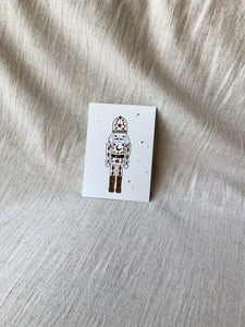 Single Christmas card Nutcracker