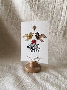 Single Christmas Card Holly Jolly