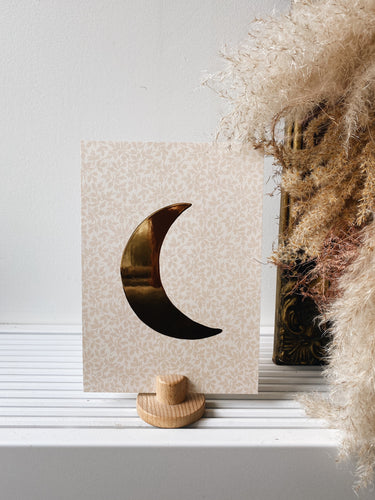Moon card - Leaf Nude