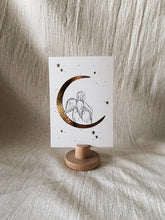 Load image into Gallery viewer, Single Christmas Card Moon Angel